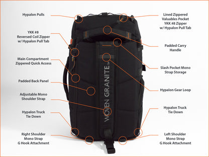 RAINIER QUAD ZIP BACKPACK