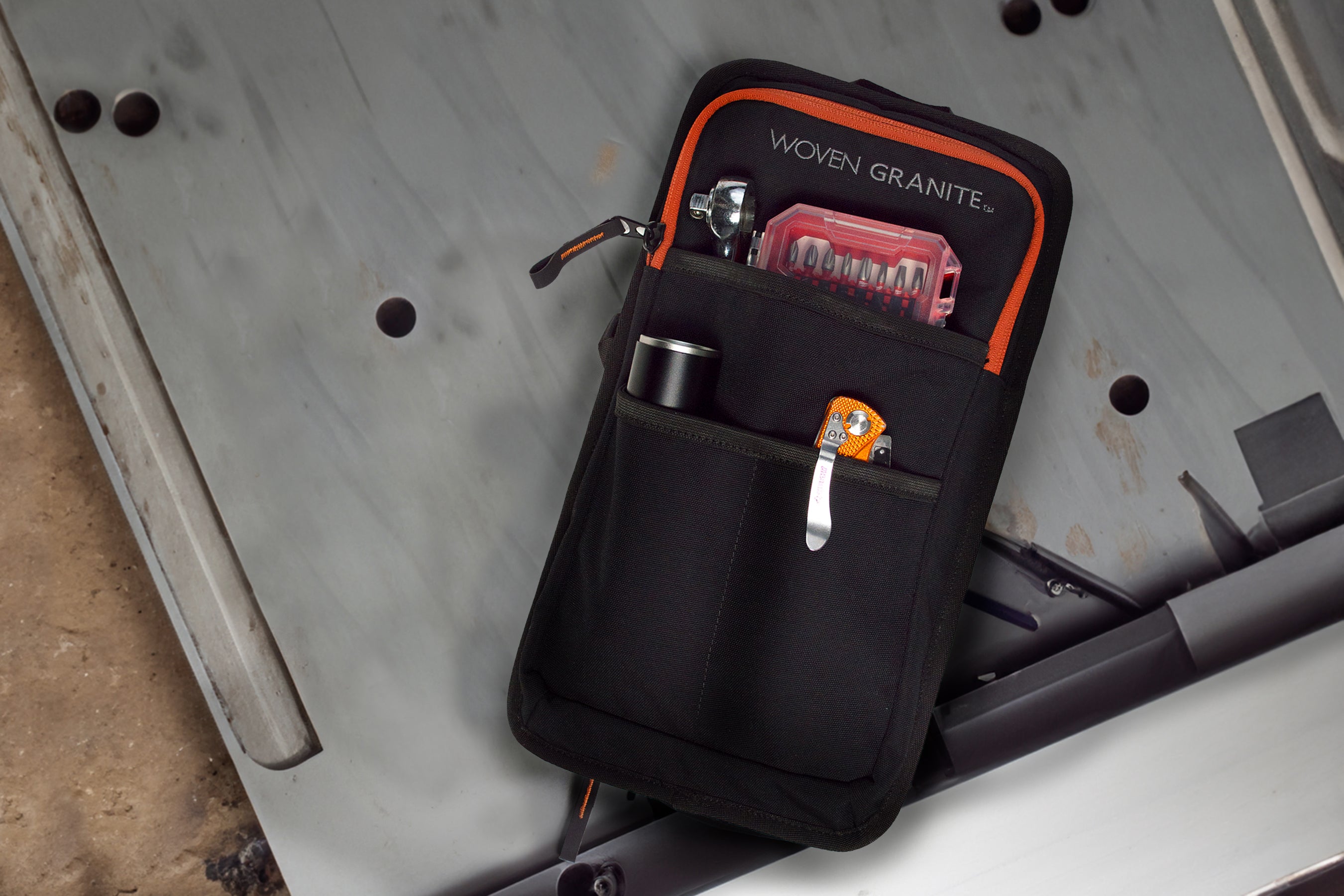 SUMMIT PANEL POUCH – Woven Granite