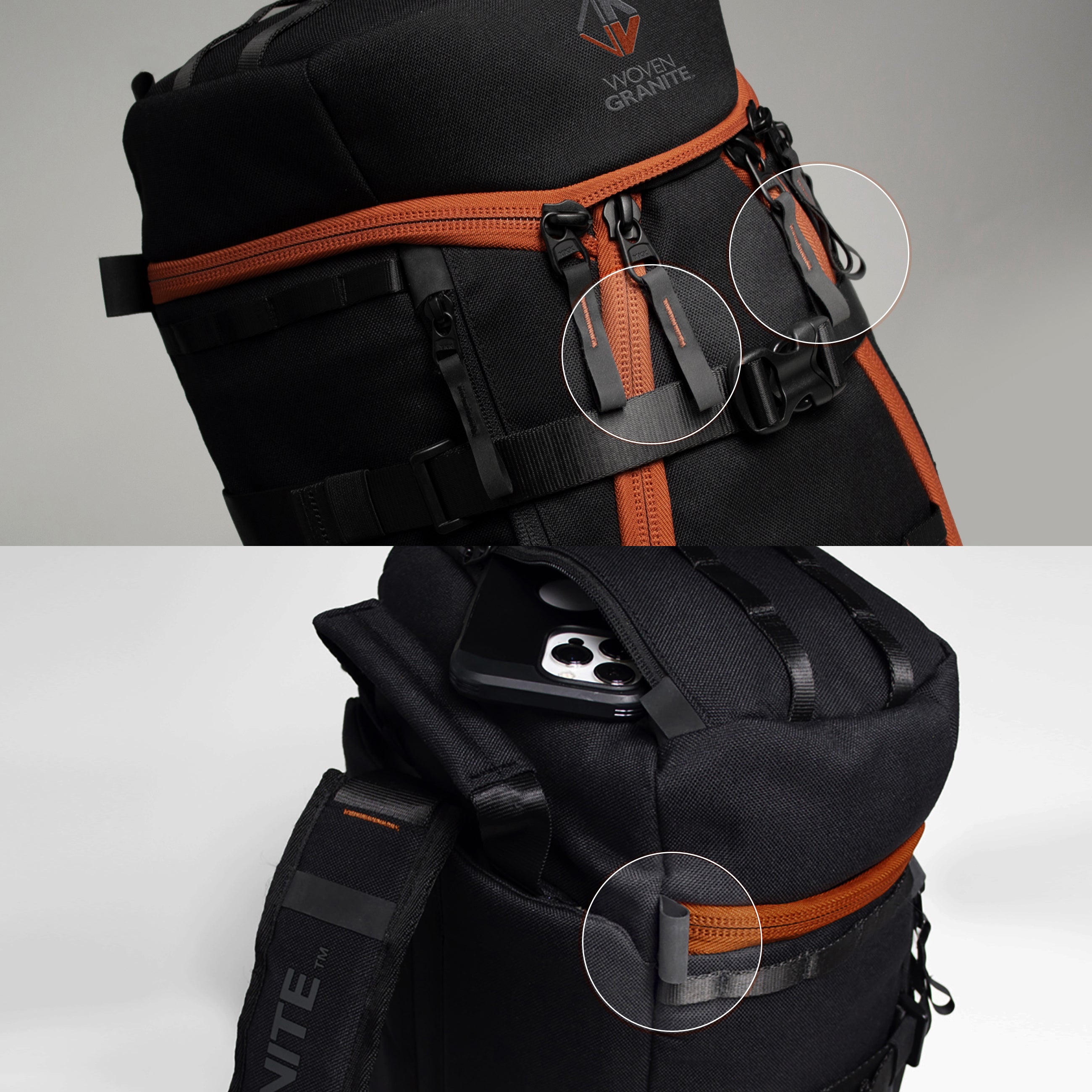 RAINIER QUAD ZIP BACKPACK – Woven Granite